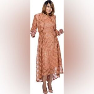 Dorinda Clark Cole DCC‎ Collection Lace High Low Dress with Jacket